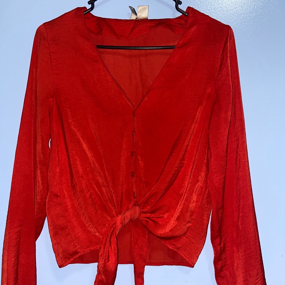 Women H&M V-neck blouse